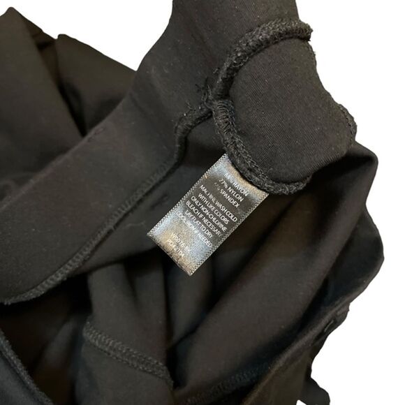 Betabrand Black Petite Stretch Straight Leg Pull On Pants Ponte Knit Career L - Picture 16 of 16